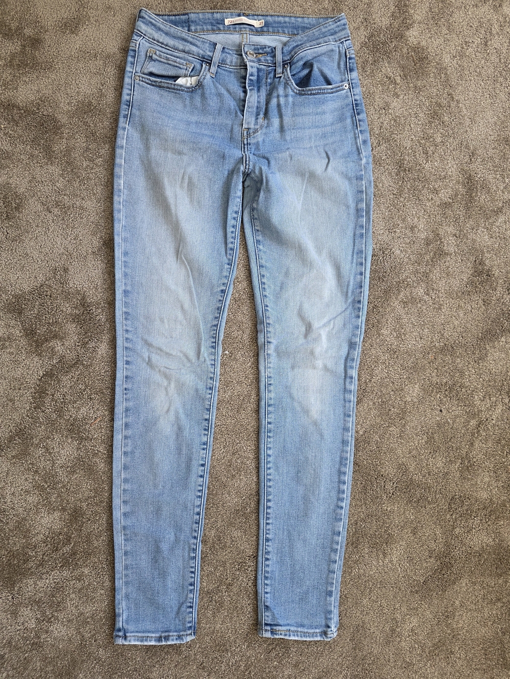 Levis High Rise Light Blue Women's Skinny Jeans